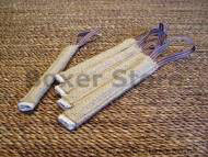 Pocket toy made of jute with handle Pocket toy made of jute with handle