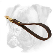Short Leather Boxer Leash for Better Control  Short Leather Boxer Leash for Better Control