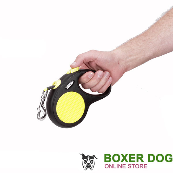 Retractable Leash with Reliable Convenient Chrome Plated Snap Hook