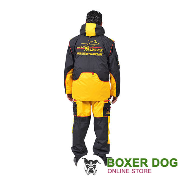 Membrane Material Dog Training Suit with a Few Pockets